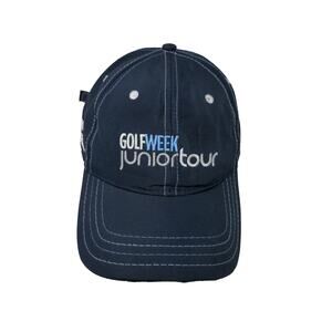 Pukka Golf Week Junior Tour Slideback Hat Blue Embroidered Logo